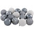 Glittered and Textured Shatterproof Christmas Ball Ornaments - 3" - 48ct