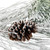 Flocked Long Needle Pine and Pinecone Artificial Christmas Garland - 6’ x 8” - Unlit