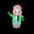 Lighted Inflatable Reindeer Outdoor Christmas Decoration - 4.25'