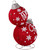 Lighted Stacked Ornament Balls Outdoor Christmas Decoration - 35" - Warm White LED