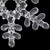Snowflake Acrylic Christmas Ornaments - 7" - Clear - Set of 6