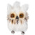 Woodland Feathery Owl Christmas Tabletop Figure - 7"