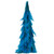 Two-Tone Layered Glitter Feather Cone Tree Christmas Decoration - 19.5" - Turquoise