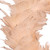 Glittered Feathers Christmas Wreath - 14.5" - Unlit - Peach