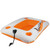 29" Inflatable Orange and White Cooler Riverland and Beverage Holder