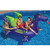 Inflatable Purple and Green Sea Dragon Swimming Pool Float, 89-Inch