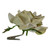 5" Gold Artificial Velvet Rose Clip-On Christmas Ornament