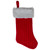 19" Red and White Cable Knit Christmas Stocking with Fur Cuff