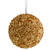 6" Gold Glitter Christmas Ball Ornament