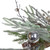 28" Artificial Pine Frosted Christmas Wreath with Silver Berries-Unlit