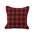 18" Red and Black Tartan Plaid Farmhouse Christmas Pillow Cover