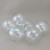 6ct Clear and Silver Shiny Glass Christmas Ball Ornaments 2.5" (60mm)