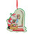 4" Decorative Retro Santa at Door Step Wooden Christmas Ornament
