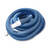 Blue and White Spiral Wound Vacuum Hose with Cuffs 21' x 1.25"