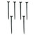 Club Pack of 25 Black Universal Lawn Stakes for Mini Lights - 9"