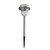 12" Silver Solar Light with White LED Light and Lawn Stake