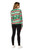 Green and Red Nordic Women's Adult Christmas Blazer - Large