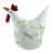 12" White, Soft Green, and Yellow Floral Rooster Chicken Spring Decoration