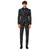Black and Ivory Classic Star Printed Men Adult Christmas Suit - US38