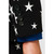Black and Ivory Classic Star Printed Men Adult Christmas Suit - US38