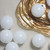 12ct Winter White Shatterproof Shiny Christmas Ball Ornaments 4" (100mm)