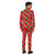 Red and Green Pine Tree Print Men's Adult Christmas Suit - US48