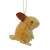 3" Storybook Garden Bristled Sandy Brown Bunny Rabbit Christmas Figure Ornament