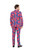 Blue and Pink Classic Prince Men's Adult Christmas Suit - US46