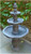 60" Saddle Stone Finished Three Tier Outdoor Patio Garden Water Fountain