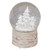 5.5" White Reindeer Woodland Scene Musical Christmas Snow Globe