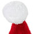 Unisex Adult Plush Christmas Santa Hat - Large - Red and White