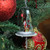5.5" Red Santa, Reindeer and Tree in Glass Dome Christmas Ornament with Snowflake Dangle