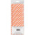 Club Pack of 144 Orange and White Striped Straw Party Favors 7.75"