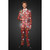 Red and White Snowman Men's Adult Christmas Light Up Suit - Small