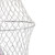 26" Hanging Cream Fisherman's Net Basket with Seashells Decoration