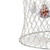 26" Hanging Cream Fisherman's Net Basket with Seashells Decoration