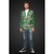 Green and Red Xmas Tree Men's Adult Christmas Light Up Blazer - 2XL