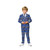 Blue and White Merry Mario Boy's Child Christmas Slim Fit Suit - 2Y