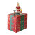 10.5" Red and Green Elegant Advent Storage Calendar Box