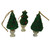 576ct Green and Ivory Potted Topiary Tree Christmas Ornaments 2.5"