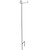 37.75" Black Solid Contemporary Garden Flagpole