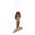 4" Glittered Child with Her Overflowing Stocking Vintage-Style Christmas Ornament