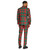 Green and Red Trendy Tartan Men's Adult Christmas Suit - US48
