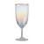 8.25" Iridescent and Gold Transitional Ribbed Goblet