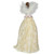 10" Champagne and White Angel Christmas Tree Topper, Unlit