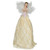 10" Champagne and White Angel Christmas Tree Topper, Unlit