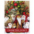 Frontier Reindeer Skiing Santa Claus Christmas Figurine - 9" - Red and White