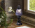 12.5" Gray Plaid Antique Scotch Boy Accent Table Lamp