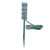 19.5" Stanley 3-Outlet Green Outdoor Mini Ground Stake with Individual Outlet Covers