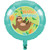 Pack of 10 Teal Blue and Brown Metallic Sloth "HAPPY BIRTHDAY!" Party Balloons